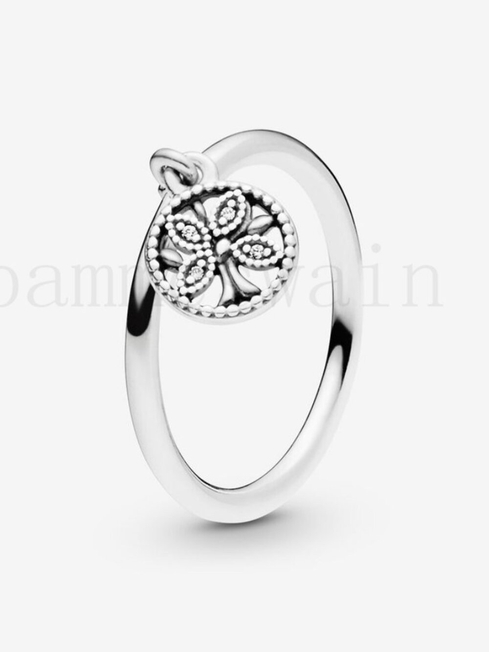 Pandora Dangling Family Tree Ring